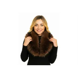Kołnierz Futrzany Brąz 72