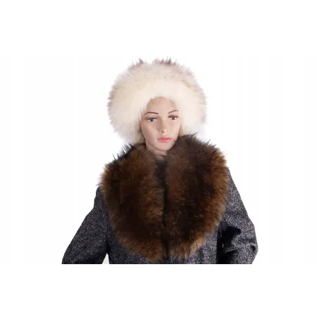 Kołnierz Futrzany Brąz 72