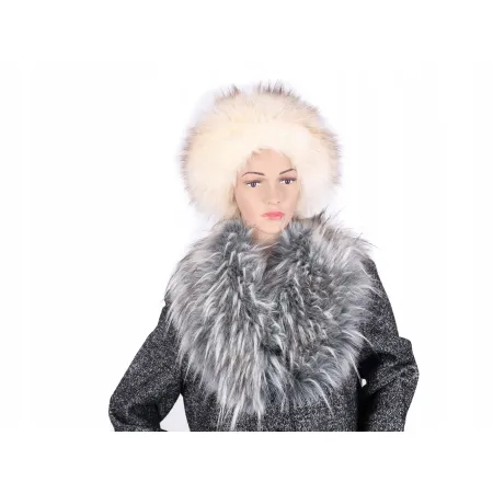 Kołnierz Futrzany Szary 67