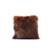 Poduszka Futrzana z eko futra jenot ozdobna futerkowa 35x35
