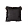 Poduszka Futrzana z eko futra jenot ozdobna futerkowa 35x35