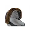Obszycie budki do wózka dziecięcego uniwersalna eko futro futrzane