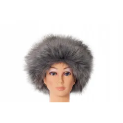 CZAPKA FUTRZANA SZARA CZ-11