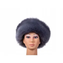 Czapka futrzana wiosenna zimowa kapelusz eko futro futrzana futerkowa