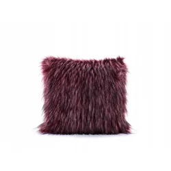 Poduszka Futrzana z eko futra jenot ozdobna futerkowa 35x35