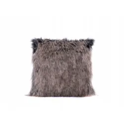 Poduszka Futrzana z eko futra jenot ozdobna futerkowa 35x35