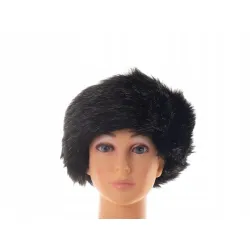 Opaska futrzana zimowa jesienna eko futro jenot