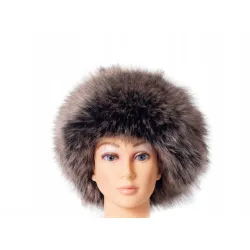 Czapka futrzana beżowa CZ-18