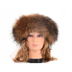 OPASKA FUTRZANA BRĄZOWA 72