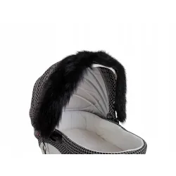 Uniwersalne obszycie wózka dziecięcego budki futrzane z eko futra futerkowe