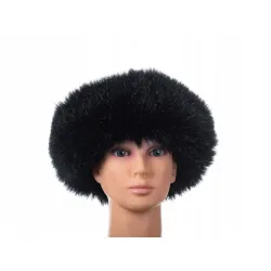 Czapka futrzana wiosenna zimowa kapelusz eko futro futrzana futerkowa