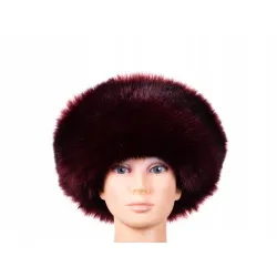 Czapka futrzana wiosenna zimowa kapelusz eko futro futrzana futerkowa