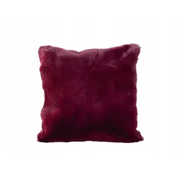 Poduszka Futrzana z eko futra jenot ozdobna futerkowa 35x35