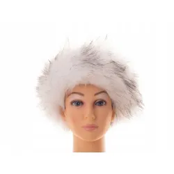 OPASKA FUTRZANA BIAŁA PODPALANA 04