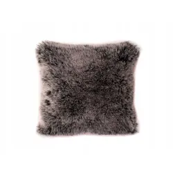 Poduszka Futrzana z eko futra jenot ozdobna futerkowa 35x35
