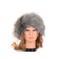 Opaska futerkowa eko futro jenot opaska jesienna wiosena futrzana