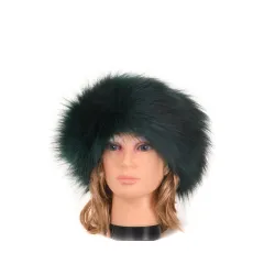 Opaska futrzana zimowa jesienna eko futro jenot