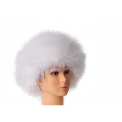 Czapka futrzana biała CZ-19