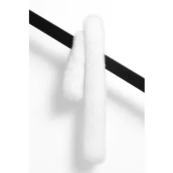 Tkanina futrzana biała 150 cm. 76