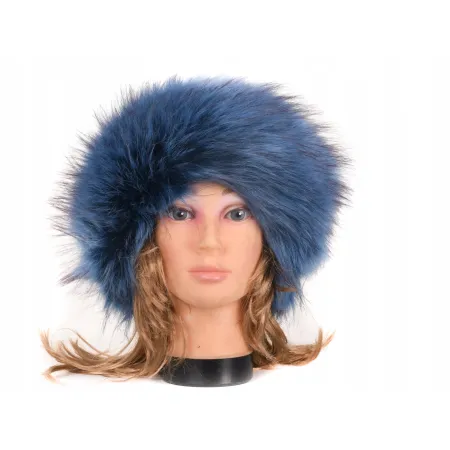 OPASKA FUTRZANA NIEBIESKA 73