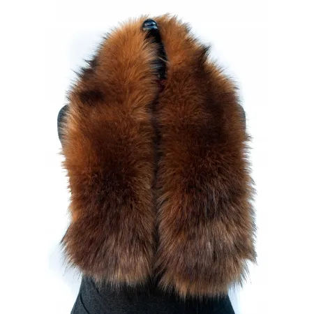 SZAL FUTRZANY BRĄZ SZ-06