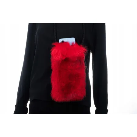 Futrzane etui pokrowiec na telefon eko futro iPhone Samsung uniwersalne