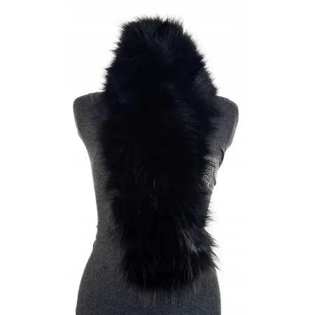 SZAL FUTRZANY CZARNY SZ-01