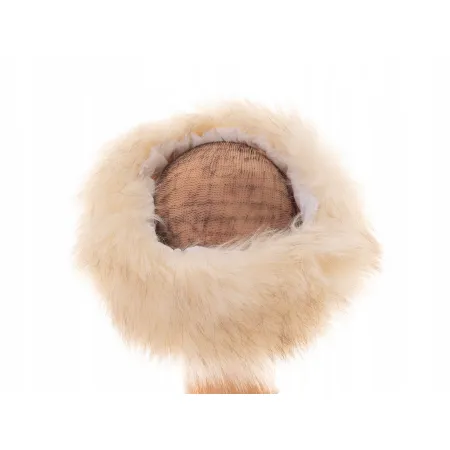 Opaska futrzana zimowa jesienna eko futro jenot