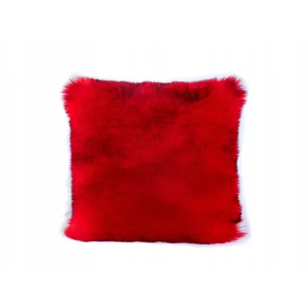 Poduszka Futrzana z eko futra jenot ozdobna futerkowa 35x35