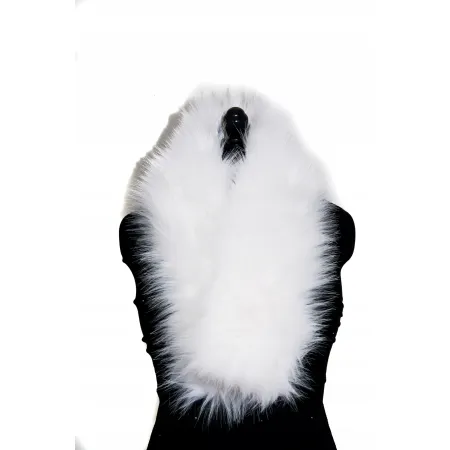 SZAL FUTRZANY BIAŁE SZ-19