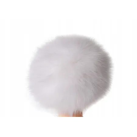 Czapka futrzana biała CZ-19