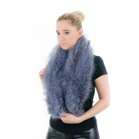 SZAL FUTRZANY SZARY F SZ-10