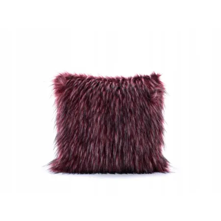 Poduszka Futrzana z eko futra jenot ozdobna futerkowa 35x35