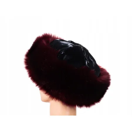 Czapka futrzana wiosenna zimowa kapelusz eko futro futrzana futerkowa