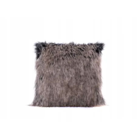 Poduszka Futrzana z eko futra jenot ozdobna futerkowa 35x35