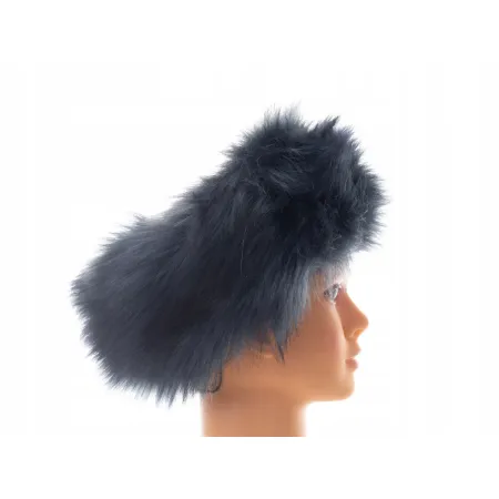 Opaska futrzana zimowa jesienna eko futro jenot