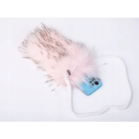 Futrzane etui pokrowiec na telefon eko futro iPhone Samsung uniwersalne