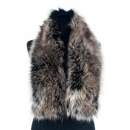 SZAL FUTRZANY BEŻ SZ-18