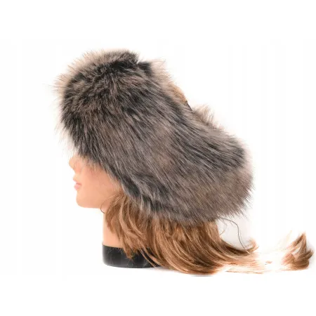 Opaska futrzana eko futro jenot wiosna jesień