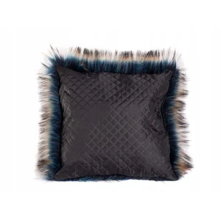Poduszka Futrzana z eko futra jenot ozdobna futerkowa 35x35