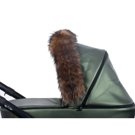 Obszycie futrzane do budki wózka futerkowe obszycie do wózka eko futro