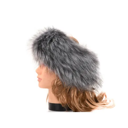 Opaska futrzana eko futro jenot wiosenna jesienna futerkowa