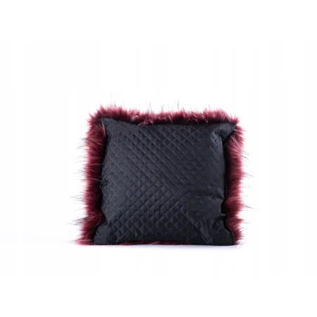 Poduszka Futrzana z eko futra jenot ozdobna futerkowa 35x35
