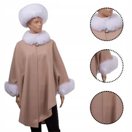 Ponczo jasny beż (04)