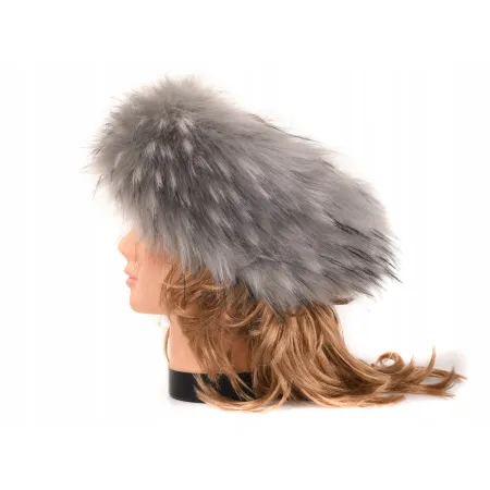 Opaska futrzana eko futro jenot futrzana wiosenna jesienna