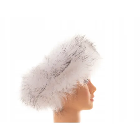 OPASKA FUTRZANA BIAŁA PODPALANA 04