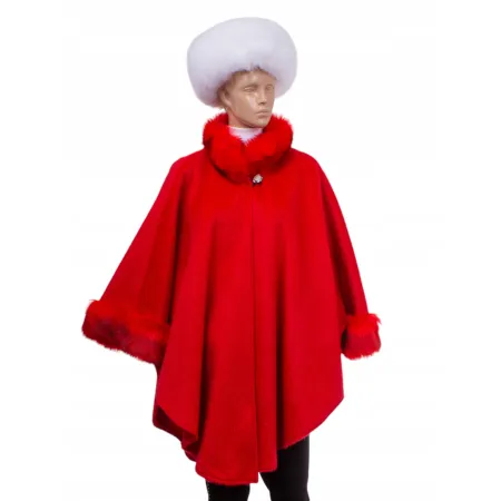 Ponczo czerwone Alpaka (42)