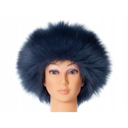 Czapka futrzana niebieska CZ-09