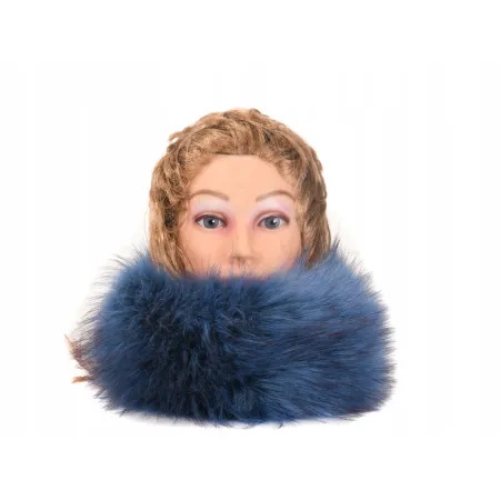 OPASKA FUTRZANA NIEBIESKA 73