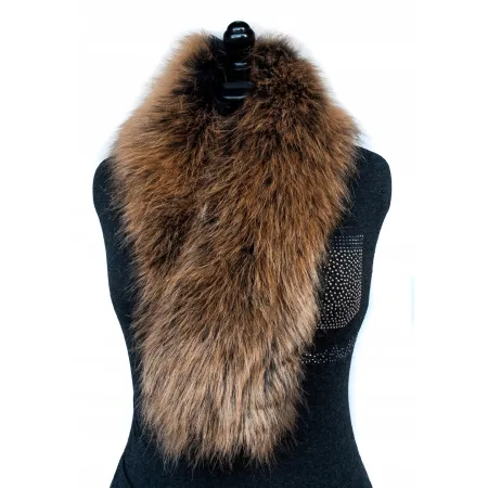 SZAL FUTRZANY ZŁOTY SZ-22